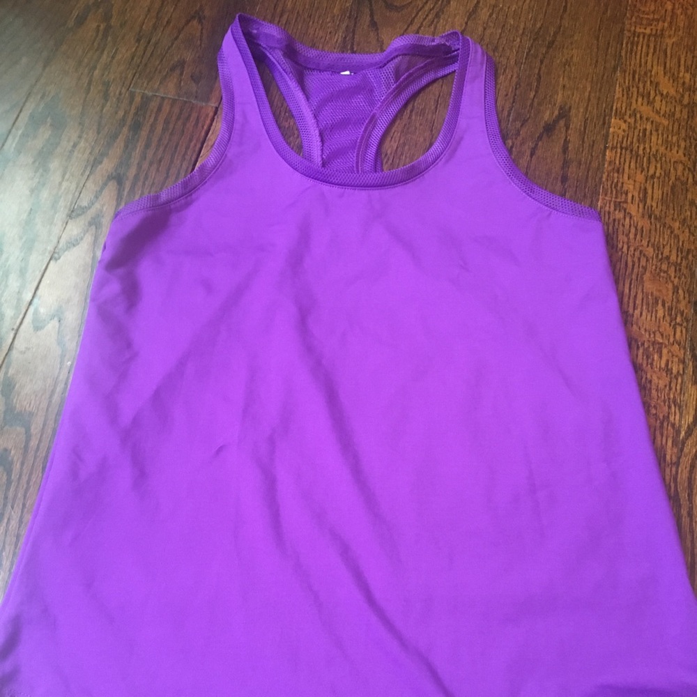Fabletics Bright Purple Racerback Athletic Tank